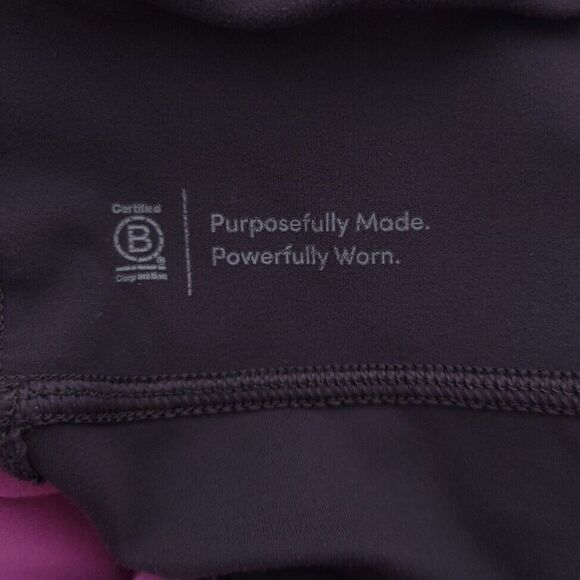 Athleta Yin 7/8 Tight Breathable Wicking Leggings Womens Small Pink Gray - Picture 8 of 10